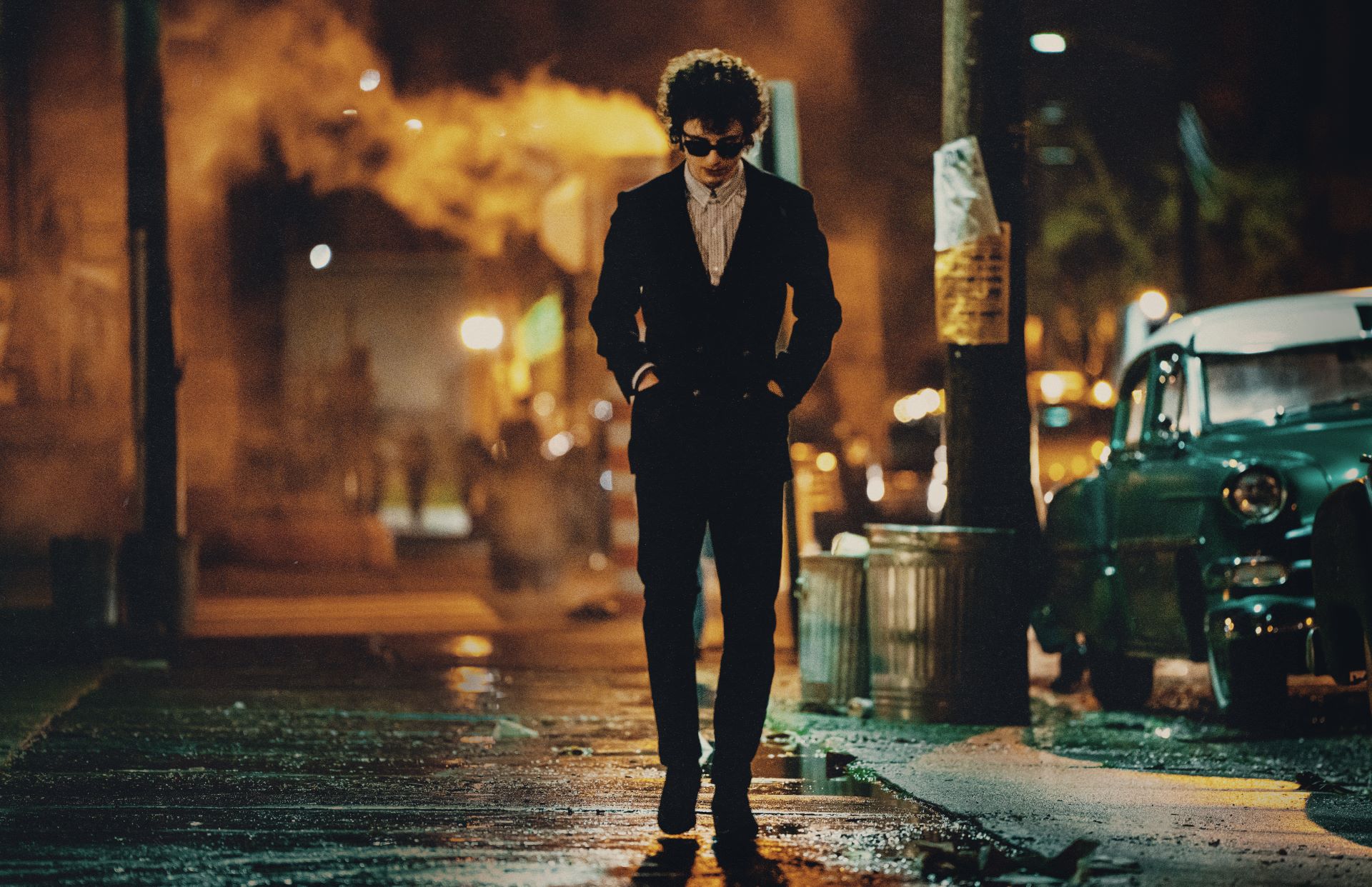Timothée Chalamet vo filme Bob Dylan: Úplne neznámy. Foto: Macall Polay, so súhlasom Searchlight Pictures. © 2024 Searchlight Pictures Všetky práva vyhradené.