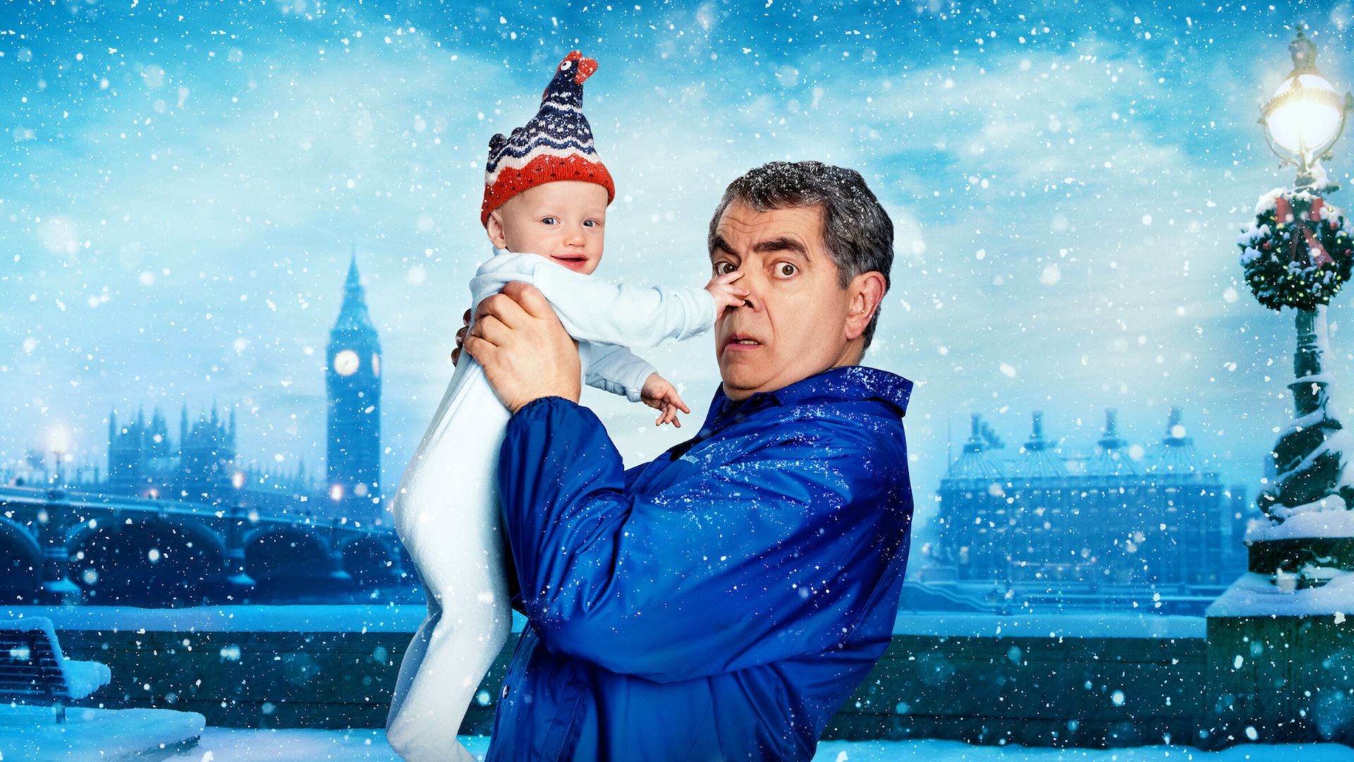 Rowan Atkinson ako Trevor Bingley vo filme Man Vs Baby. S povolením Netflix © 2025