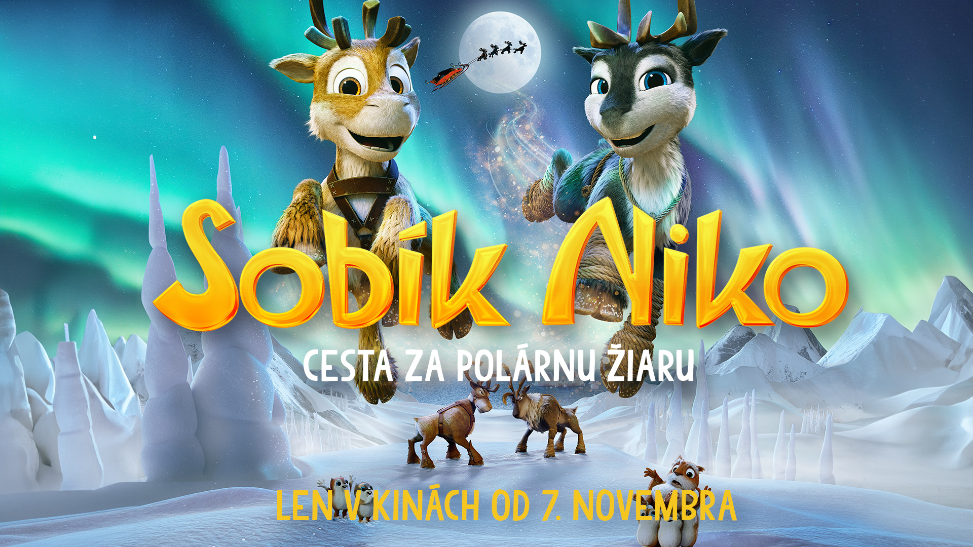 Vianoce sa blížia a preto sa animovaný sobík Niko vydáva na cestu za polárnu žiaru