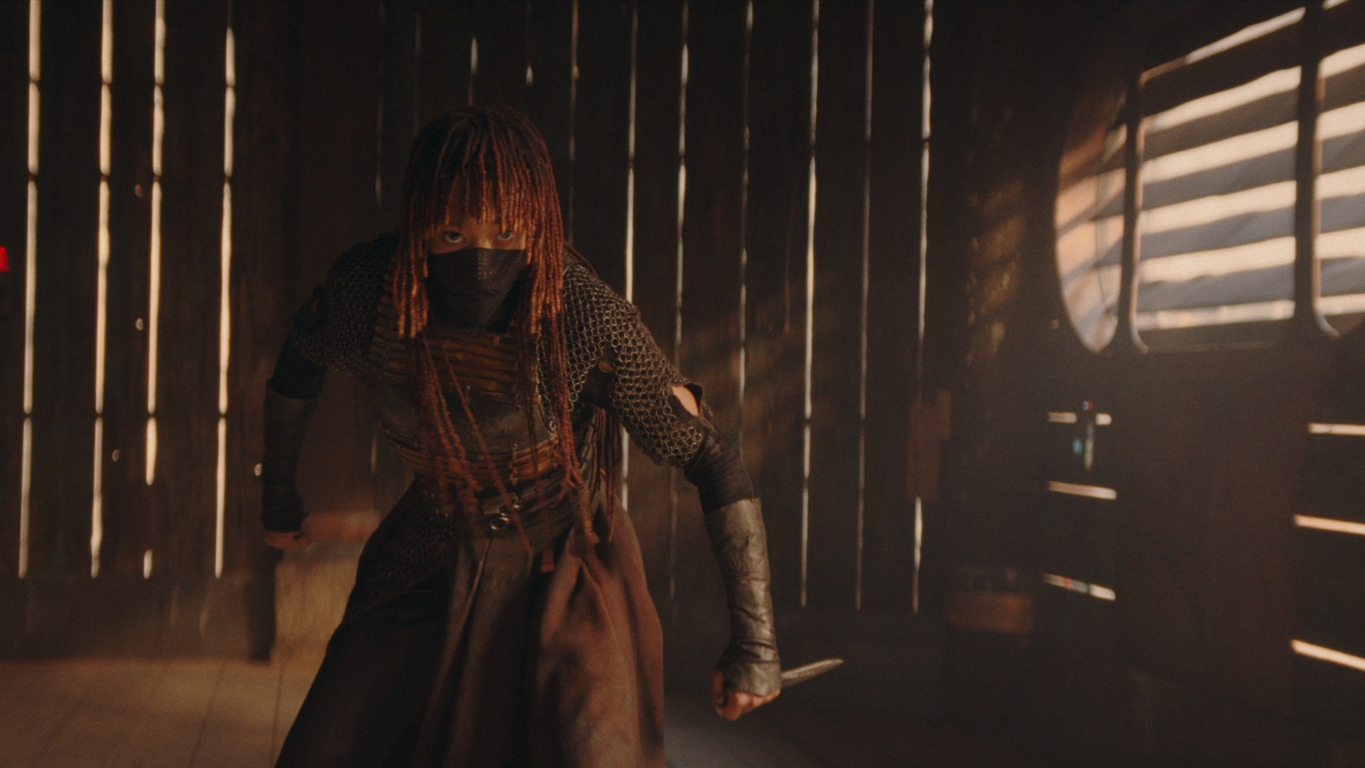 Mae (Amandla Stenberg) in Lucasfilm's THE ACOLYTE, exclusively on Disney+. ©2024 Lucasfilm Ltd. &amp; TM. All Rights Reserved.