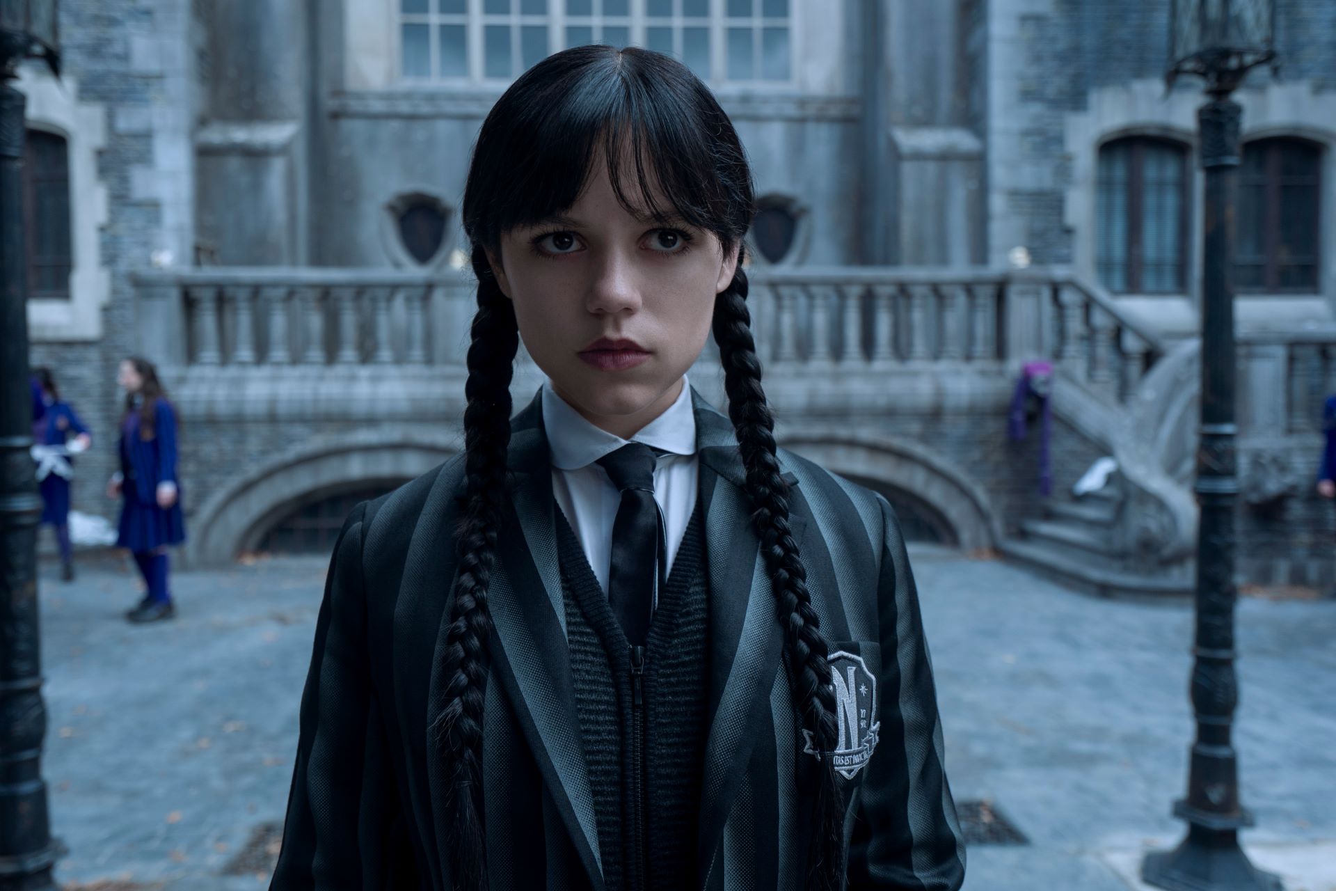 Jenna Ortega ako Wednesday v epizóde 2/02 seriálu Wednesday. Foto: Jonathan Hession / S povolením Netflix © 2025